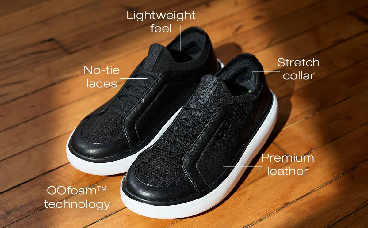 Oofos Sandals Women’s Club+ Black Black