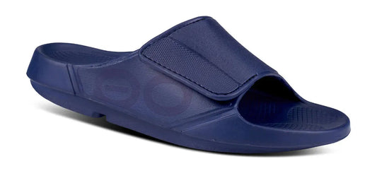 Oofos Sandals Men’s OOahh Sport Flex Sandal – Navy