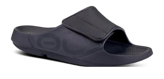 Oofos Sandals Men’s OOahh Sport Flex Sandal – Matte Black