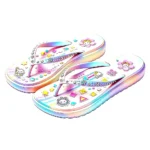 Bling Rhinestone Decor Cute Beach Flip Flops